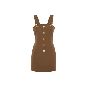 BALMAIN Slip Dresses Women's Brown