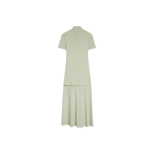 JIL SANDER High neck Fluid Midi Dress