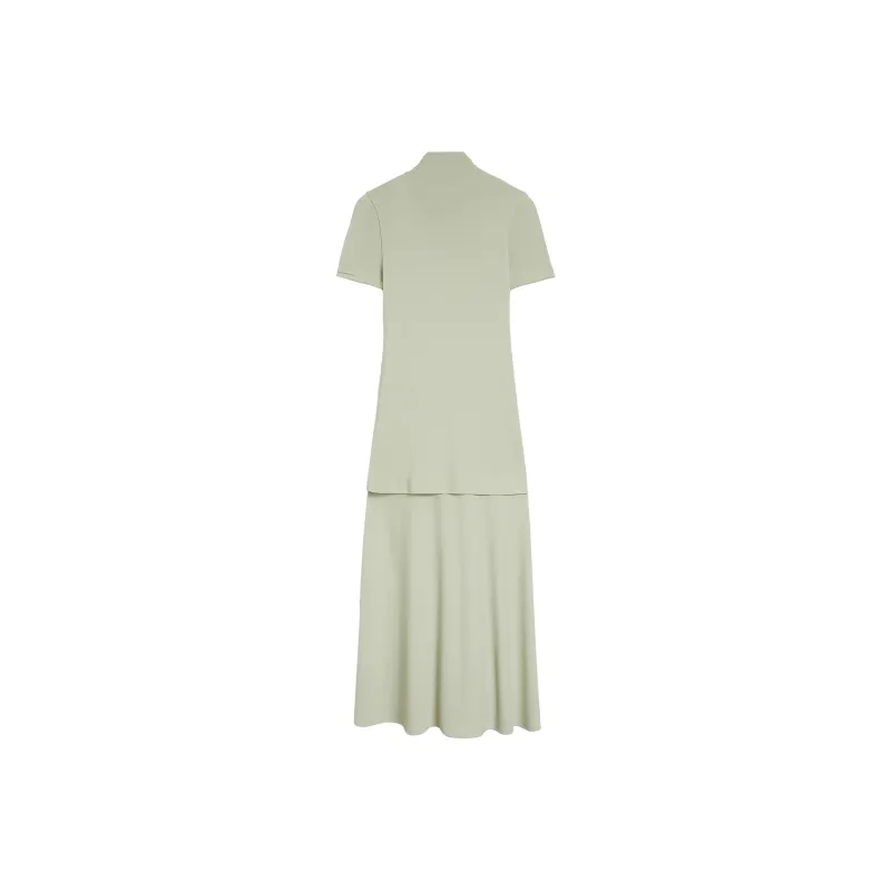 JIL SANDER High neck Fluid Midi Dress-0