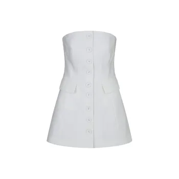 KIMHEKIM Sleeveless Dresses Women's White