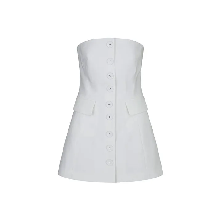 KIMHEKIM Sleeveless Dresses Women's White-0
