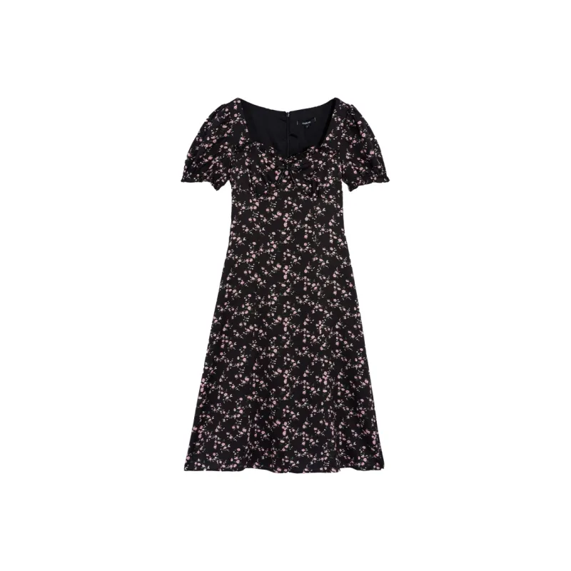 Bebe SS24 Short-Sleeved Dresses Women's Heather Black-0