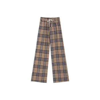 Peaches Peaches Casual Pants Women's Plaid Casual Pants