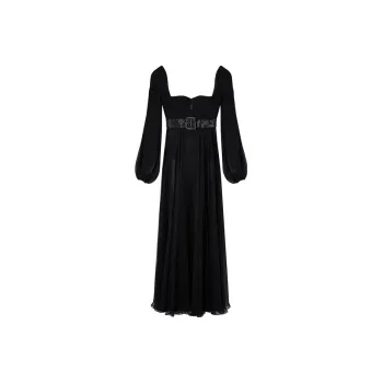 FANSIZHE VERSACE Long-Sleeved Dresses Women's Black