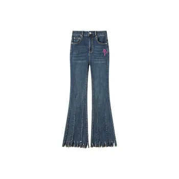 CHUU Jeans Women's Dark Denim Blue