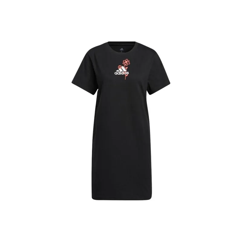 Adidas Short Sleeved Dress Women's Black-0