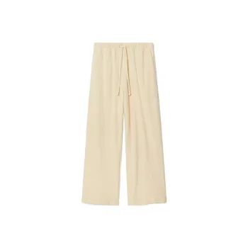 Burberry FW23 Knitted Sports Pants Women's Beige Yellow