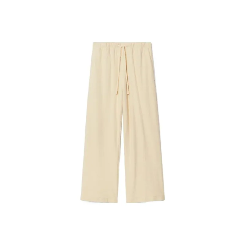 Burberry FW23 Knitted Sports Pants Women's Beige Yellow-0
