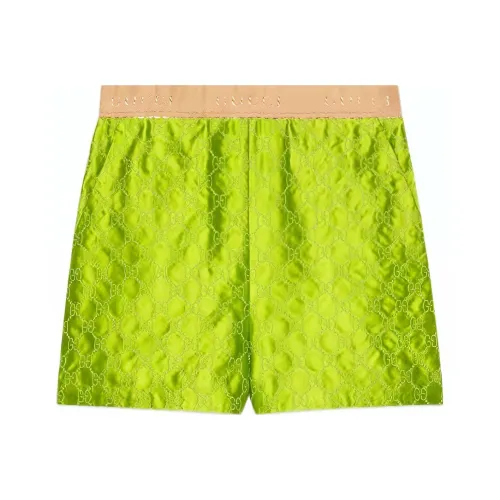 GUCCI Gg Logo Shorts Green