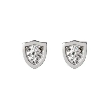 Burberry Silver Stud Earrings Women's Silver