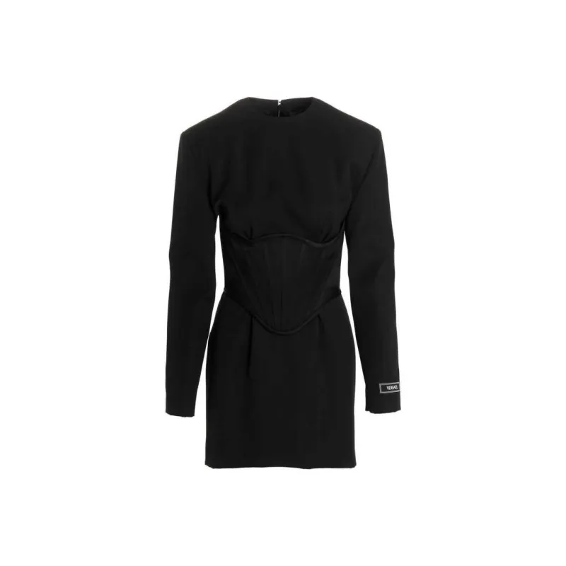 VERSACE Long-Sleeved Dresses Women's Black-0