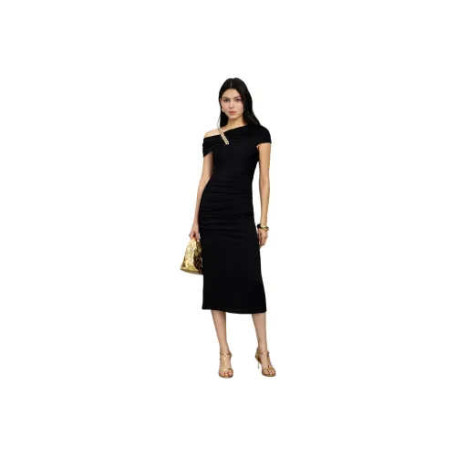 Bebe Short Sleeved Dresses Women's Black