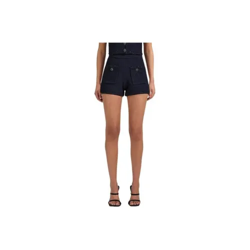 Self portrait SS23 Casual Shorts Women's Navy Blue