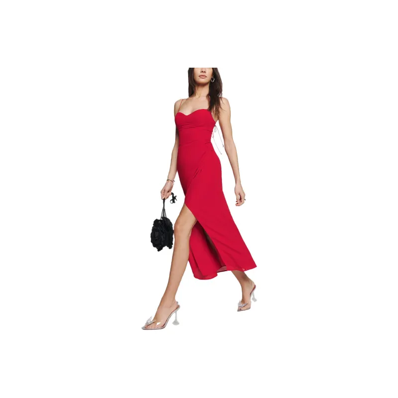 Reformation Slip Dresses Women's Cherry-0
