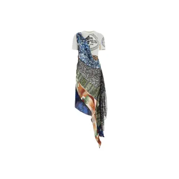Marine Serre Short Sleeved Dresses Women's Multicolor