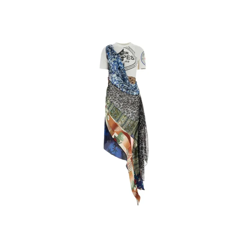 Marine Serre Short Sleeved Dresses Women's Multicolor-0