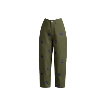 You Cow Me Pants Ankle Length Denim Harem Pants Women's