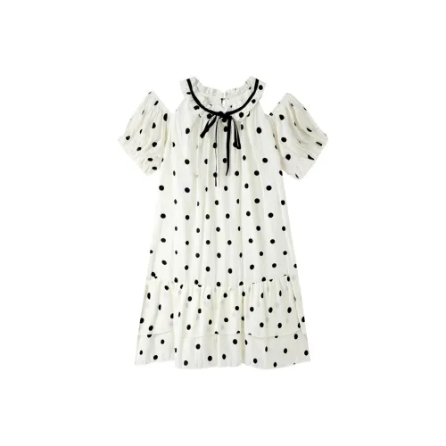Incolore Short Sleeved Dresses Women's Polka Dot