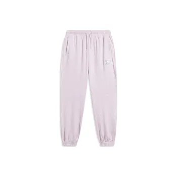 LiNing Sports Life Collection Knitted Sports Pants Women's Dusty Pink Purple