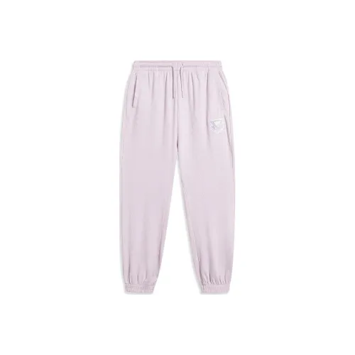 LiNing Sports Life Collection Knitted Sports Pants Women's Dusty Pink Purple