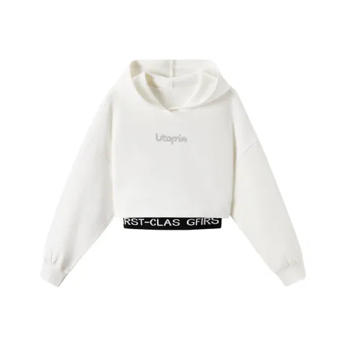 EICHITOO Sweatshirt Set Women's Raw White Trim