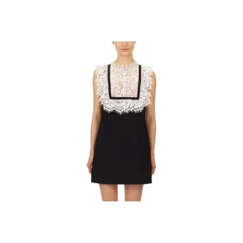 Self portrait Sleeveless Dress Women's Black & White
