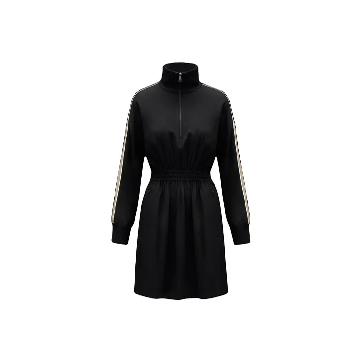 Moncler Long-Sleeved Dresses Women's Black-0