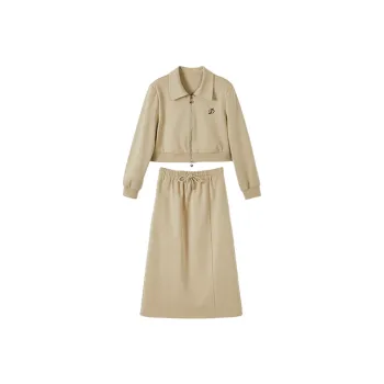 XIANGYING Sweatshirt Set Women's Sage Green
