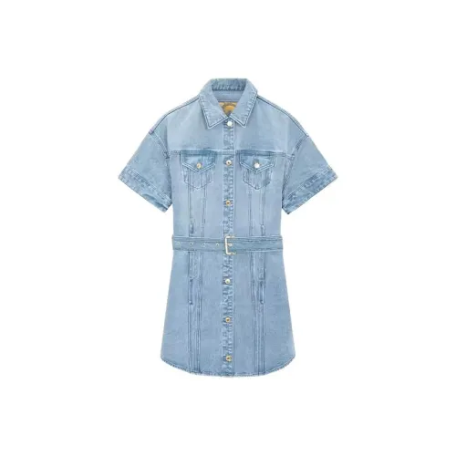 MICHAEL KORS Short-Sleeved Dresses Women's Denim Blue