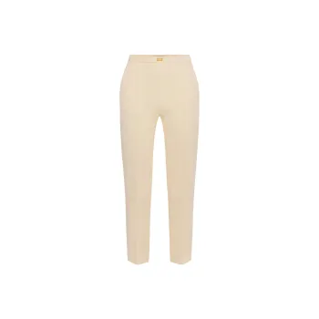 Elisabetta Franchi Logo Plaque Crepe Trousers