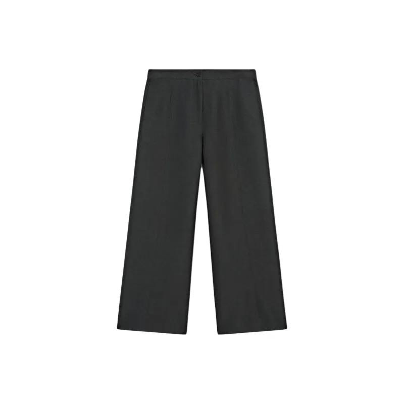Massimo Dutti Casual Pants Women's Pitch Black Gray-0