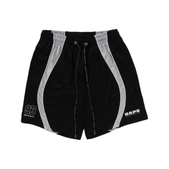A BATHING APE Solid Camo Jacquard Multilogo Relaxed Fit Sweatshorts