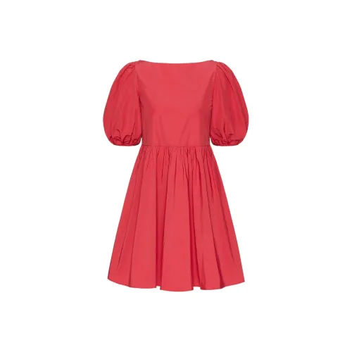Valentino Short Sleeved Dresses Women's Strawberry Red