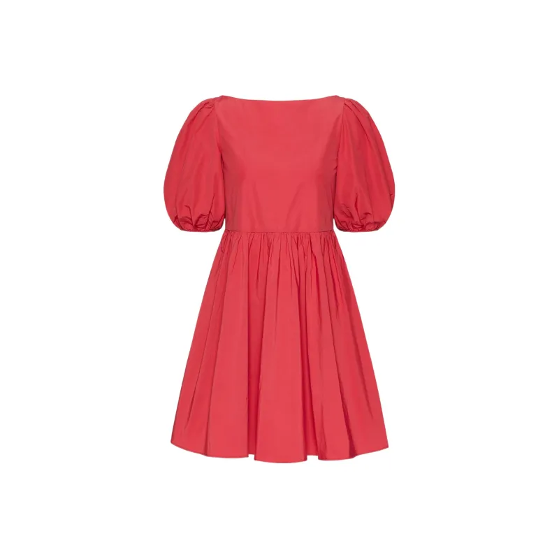 Valentino Short Sleeved Dresses Women's Strawberry Red-0