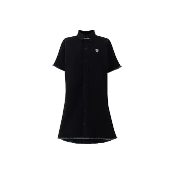 SOON FLOWER Short Sleeved Dresses Summer Women's Black