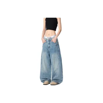BENGEN Jeans Unisex Washed Color