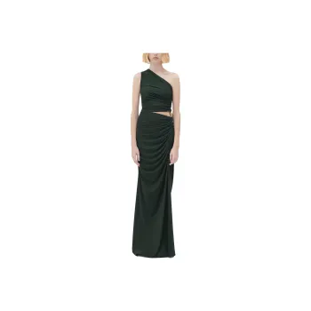 Bottega Veneta Sleeveless Dresses Women's Dark Green