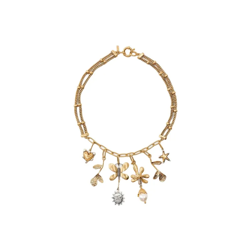 ZARA Metal Necklaces Women's Gold-1