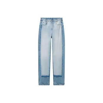 Stella McCartney Contrast Panel Straight Leg Jeans