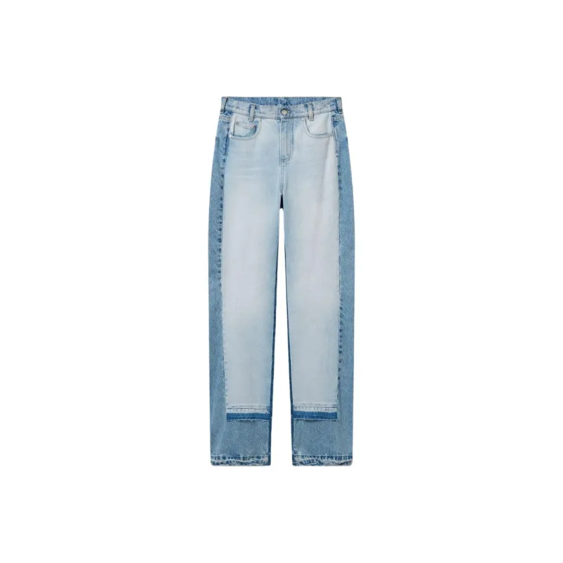 Stella McCartney Contrast Panel Straight Leg Jeans-0