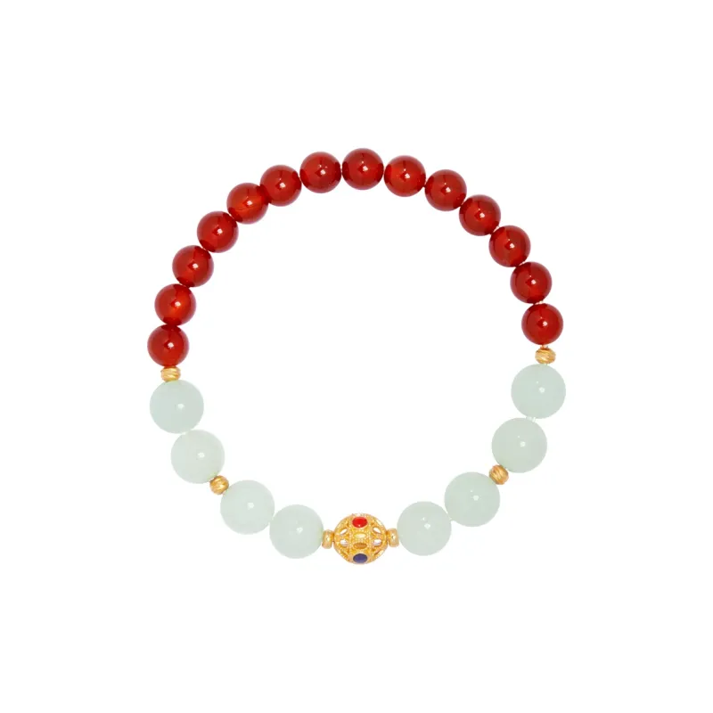 CHOW TAI KING Hetian Jade Bracelets White Jade/Pale Greenish White Jade Women's-0