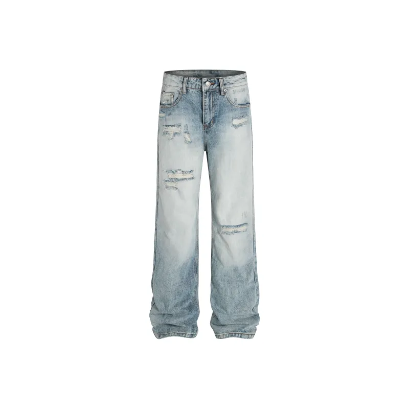 GBXM Jeans Unisex Washed Blue-0