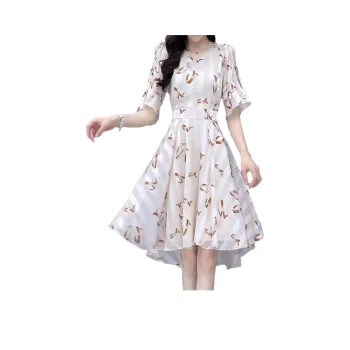 Mapping Short Sleeved Dresses Women's Light Yellow