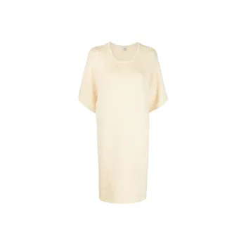 Toteme Textured Knitted T-shirt Dress