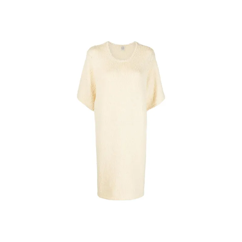 Toteme Textured Knitted T-shirt Dress-0