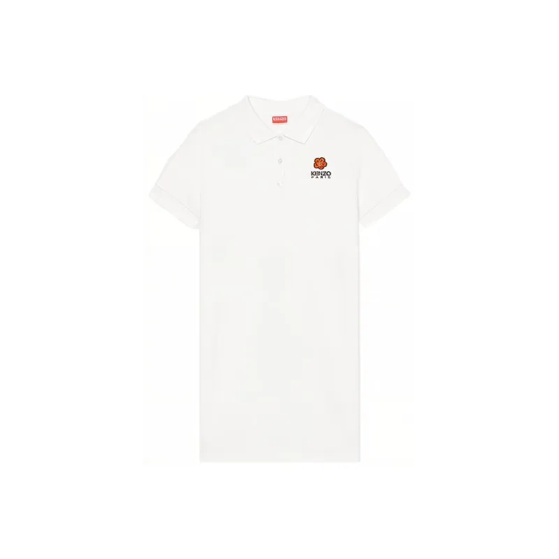 KENZO Short Sleeved Dresses Women's White-0