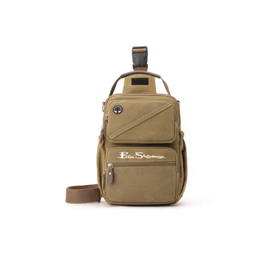 BEN SHERMAN Canvas Bag, Crossbody, One Shoulder Sling Bag Unisex Multicolor