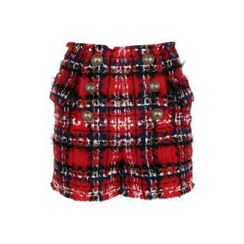 BALMAIN Casual Shorts Women's Red