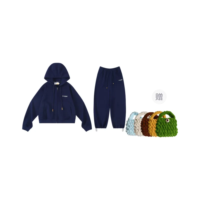 Madgood Sweatshirt Set Women's Navy Blue-0