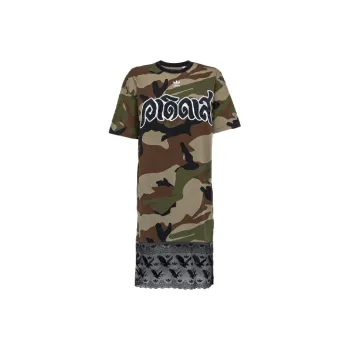 Adidas Originals x Dry Clean Only Short Sleeved Dresses Women's Army Green